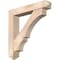 Ekena Millwork Balboa Arts and Crafts Smooth Bracket w/ Offset Brace, Douglas Fir, 7 1/2"W x 42"D x 42"H BKT0806X42X42BOA03SDF - alternate 1